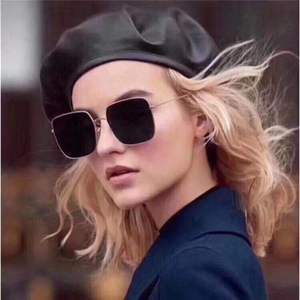 Gafas de sol cuadradas retro de marca D con montura completa UV400 para mujer, protección solar para adultos - Product Image 5