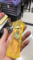 Jouet à presser en TPR transparent et malléable, en forme de bâton de beurre de vaseline torsadable, motif Alien Spatial, pour la relaxation sensorielle ASMR et le soulagement du stress