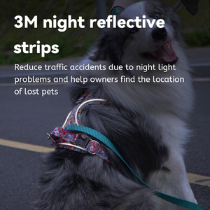 <span class=keywords><strong>Harness</strong></span> kucing motif bunga kecil, <span class=keywords><strong>Harness</strong></span> anjing keamanan timbal depan - Product Image 4