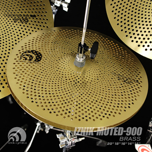 Set de Platillos de Latón Beatello IZNIK Mute de Bajo Volumen: Hi-Hat de 14 Pulgadas, Crash de 16+18 Pulgadas y Ride de 20 Pulgadas para Batería - Product Image 6