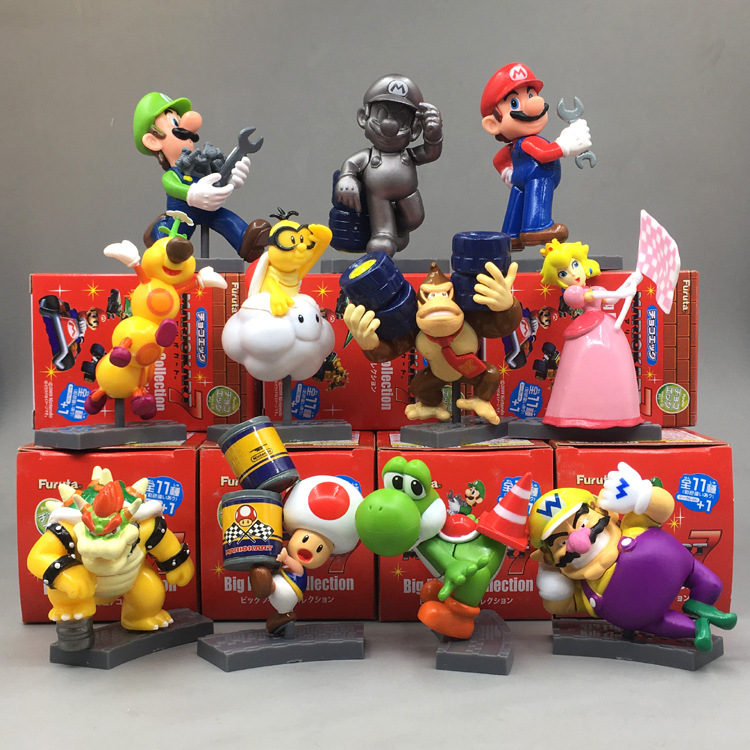 卸売スーパーマリオフィギュアマリオブラインドボックスおもちゃ