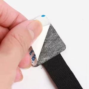 Fasteners <b>Hook</b> and Ring Heavy-duty Nylon Fabric Double-sided <b>Adhesive</b> Velcro Strips Multi-functional Tape for Office and Home - Product Image 4