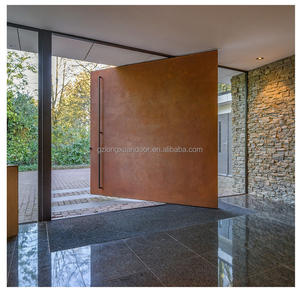 <span class=keywords><strong>Porte</strong></span> <span class=keywords><strong>d</strong></span>'<span class=keywords><strong>entrée</strong></span> pivotante moderne en aluminium anti-effraction, exportée au Canada, <span class=keywords><strong>sans</strong></span> <span class=keywords><strong>d</strong></span>éformation ni fissuration, pour villa, salon - Product Image 4