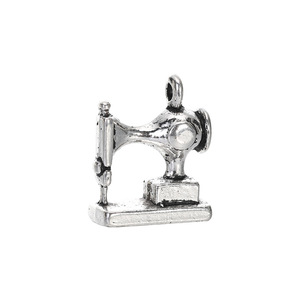 Mischung aus tibetischen Legierungs-Knöpfen, Nadeln, Scheren, Nähmaschinen-Anhängern für Armbänder, Halsketten, Schneiderbedarf und Schmuckzubehör - Product Image 4