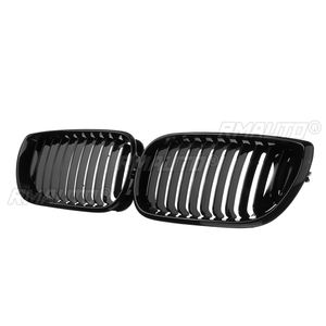 2 pièces pour BMW, calandre avant de voiture, grilles de course, noir brillant, série 3 E46 4 portes 318i 320i 325Xi 330Xi 2002 2003 2004 2005 - Product Image 2