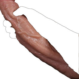 Silicone Marrone Dildo Pene artificiale realistico Dildo giocattolo del sesso per la donna realistico a distanza di spinta del Silicone Dildo vibratore - Product Image 1