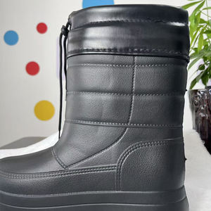 Chaussures d'eau thermiques automne-hiver 2025, matériau EVA, bottes de neige mi-mollet, imperméables intégrées, bottes de travail pour la cuisine, la pêche, la pluie - Product Image 2
