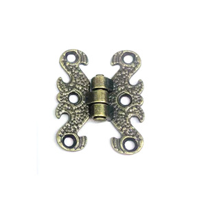 Charnière en alliage de zinc à motif floral rétro, style européen, charnière de surface pour meubles, antirouille, pour boîte en bois, décoration de boîte cadeau - Product Image 4
