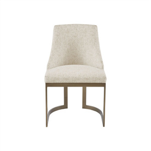 Chaises de salle à manger modernes avec dossier doré antique et pieds en forme de traîneau, style contemporain moderne pour cuisine - Product Image 4