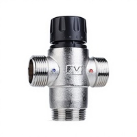 Vanne thermostatique d'ingénierie DN32, vanne de mélange thermostatique à grand débit, vanne de contrôle pour tuyau de chauffage au sol de 6 points de diamètre