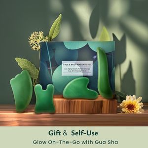 Groothandel Natuurlijke Groene Gua Sha Scraping Board Massage Tool Voor Spa Acupunctuur Therapie Gezicht Trigger Point Behandeling Board - Product Image 6