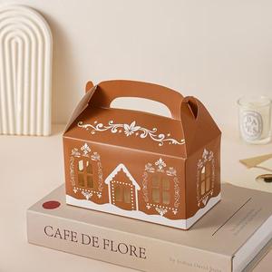 Caja de Pan de Jengibre con Temática Navideña, Caja de Dulces para el Día de San Valentín y Halloween, Caja de Pan Portátil - Product Image 4