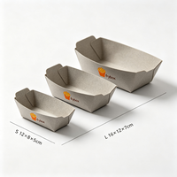 Boîte à collation en papier kraft résistante à l'huile, impression personnalisée, vente en gros pour aliments frits, restauration rapide, distributeurs mondiaux de traiteur