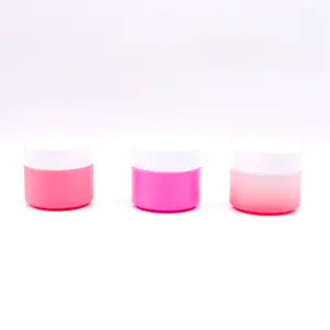 Fabricante precio barato 30g 50g100g tarro de vidrio cosmético logotipo personalizado mini tarro de vidrio Rosa tarro de vidrio de lujo con tapas
