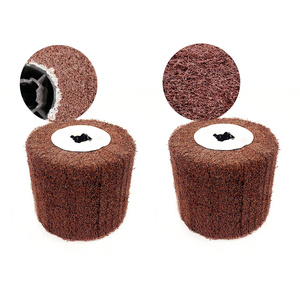 Usine abrasif Nylon <span class=keywords><strong>brosse</strong></span> roue rabat roue meulage et polissage métal acier brunissage tambour - Product Image 3