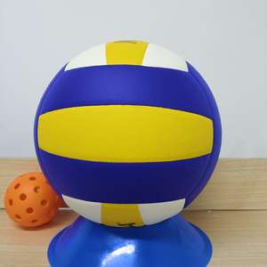 Ballon de volley-ball officiel de taille 5, toucher doux personnalisé, cousu à la machine, avec logo de volley-ball - Product Image 4
