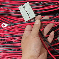 Conector de Batería para Montacargas Eléctrico de Alta Potencia, Macho/Hembra, CC 600V, Cobre Rojo, PC, con Arnés Personalizable, Modelo SH 50A