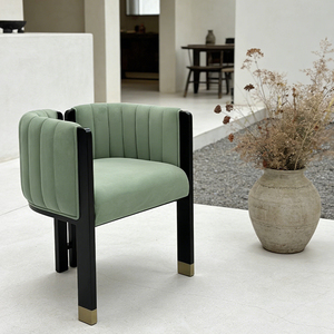 Single Person Nordic Curved Recliner <b>Sofa</b> Chair-Modern Leisure Chair Eco-Friendly Design for Living Room Bedroom Dining Hotel - Product Image 1