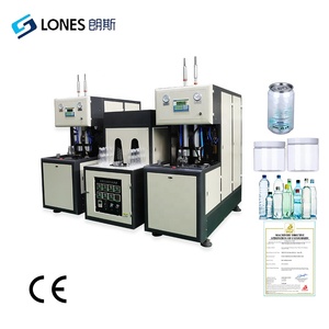 เครื่องเป่าขวดพลาสติก PET แบบกึ่งอัตโนมัติ <span class=keywords><strong>4</strong></span> ช่อง ขนาด 10 มล.-2.5 ลิตร รุ่นใหม่ ราคาแข่งขัน ประหยัดพลังงาน - Product Image 1