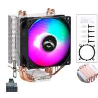 QiuzAim 4 caloducs 12ème génération CPU dissipateur de chaleur 1700 refroidi à l'air 1155 ordinateur CPU ventilateur 90mm silencieux 1150/AM4 tour 1200