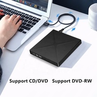 Lecteur de DVD externe EDD20 USB 3.0, lecteur de DVD sans lecteur de type C, graveur de CD-RW, lecteur de disque, lecteur de DVD pour ordinateur portable