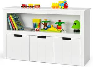 Armoire de rangement de jouets pour enfants avec étagère et <span class=keywords><strong>coffre</strong></span> à jouets en bois pour enfants pour la maison - Product Image 6
