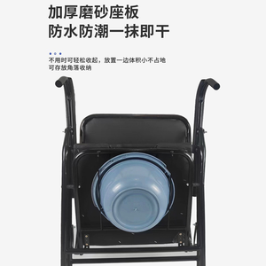 Bathroom Safety Chair Equipment <b>Shower</b> Elevated Seat Toilet Rails for Elderly Disabled Senior <b>Portable</b> Folding Apparatus - Product Image 5