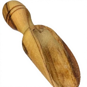 Cuillère de cuisine classique en bois écologique avec manches longs et courts, capacité de 10 à 30 ml pour café, sucre et sel de bain - Product Image 1