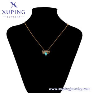 Collar A00770967 Xuping Jewelry con Colgante de Mariquita de Siete Estrellas, Diseño Creativo, Clásico y Lindo, Cristal Azul, 18K - Product Image 5