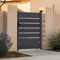 Portails et clôtures en aluminium - Portail de maison moderne automatique avec revêtement en poudre antirouille et hauteur personnalisable