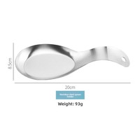 Accessoires de cuisine pour restaurant et buffet, support en acier inoxydable en forme de poisson, résistant à la chaleur, facile à nettoyer, pour couvercles de casseroles et cuillères à soupe