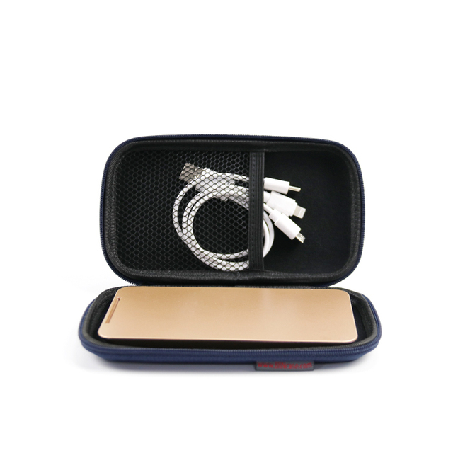 Customized Power Banks Storage Bag Shockproof Hard Shell Carry Take Cases Zipper EVA Case Power Banks