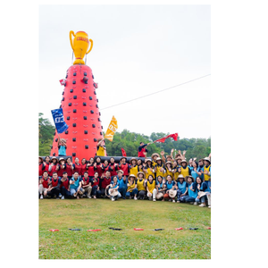 Structure gonflable d'escalade pour team building, 5-10 jours, Vietnam, PVC, garantie de sécurité en déplacement, toutes saisons, Thuy Linh - Product Image 1