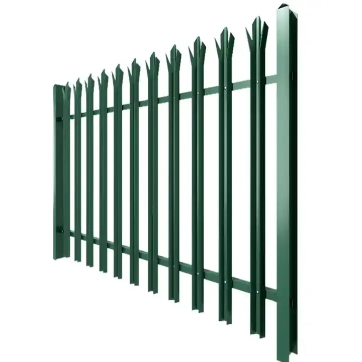 Avrupa tarzı sıcak daldırma galvanizli konut palisade eskrim metal bahçe çit düşük fiyat