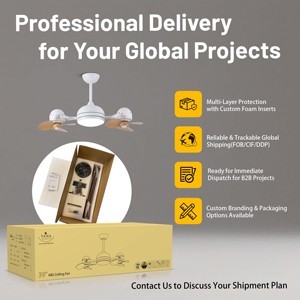 Chứng nhận nhà sản xuất bán buôn kép hai đôi đôi động cơ đầu trang trí quạt trần cho không gian thương mại - Product Image 6