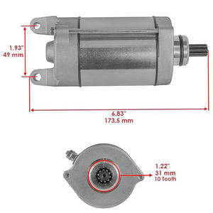 Motor de Arranque 31200-MBA-600 para Honda M/C PMDD;VT 600-VT, Eléctrico de 12V, Nuevo - Product Image 2
