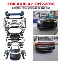 Kit de Carrocería Completo Estilo RS7 C8 2025+ para Audi A7 S7 C7 C7.5 2009-2018, Incluye Parachoques Delantero y Trasero, Capó, Faros y Guardabarros