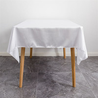 Nappe en satin tricoté en gros 150x300cm rectangulaire pour mariage, fête, lavable, moderne, de luxe, personnalisable, décoration de fête