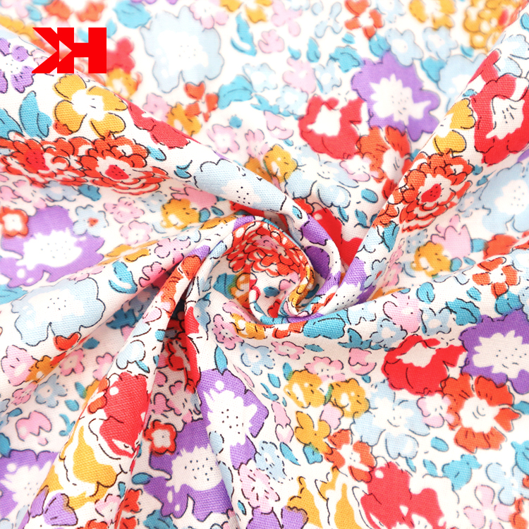 Распродажа, рубашка из 100% хлопка с принтом из органического поплина, 100 хлопчатобумажная ткань для одежды