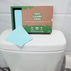 प्राकृतिक प्लास्टिक मुक्त शौचालय कटोरे सफाई शीट बाथरूम एकाग्रता साफ ठोस शौचालय डिटर्जेंट स्ट्रिप्स