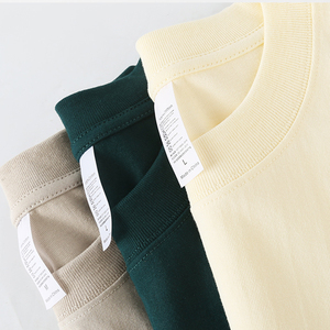 T-shirts Homme Vintage Personnalisés 100% Coton Écologiques Anti-rétrécissement Respirants 260g avec Logo Imprimé sur le Devant Blanc <span class=keywords><strong>Noir</strong></span> – Vente en Gros - Product Image 3