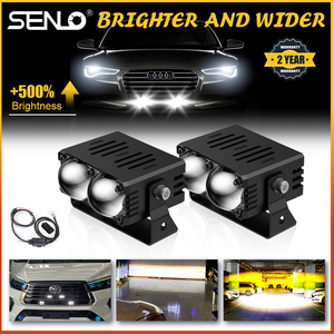 Senlo Accessori Moto: Fari Fendinebbia Senlo X2 GT per Moto, Luci Rock, Luci Auto, Moto <span class=keywords><strong>Benda</strong></span> - Product Image 3