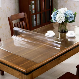 5mm Klare PVC Transparente Folienrollen |   Maßgefertigte Glatte Vinyl-Tischdecke zum Tischschutz - Product Image 6