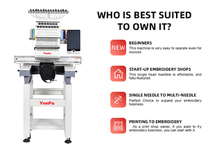 Máquina de bordado de una sola cabeza Yunfu computarizada 12/15 colores Multi aguja precio barato con alta calidad para gorra/<span class=keywords><strong>pisos</strong></span>/ropa - Product Image 4
