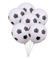 Ballons de Football en Latex de 12 pouces, ballon épaissi en caoutchouc pour les vacances, anniversaire, sport, jeu, décorations de fête à thème, blanc