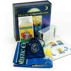 Baraja de Cartas del <span class=keywords><strong>Tarot</strong></span> con Impresión Personalizada, Caja Magnética y Soporte de Madera, Cartas del <span class=keywords><strong>Tarot</strong></span> con Estampado Dorado Personalizado y Guía - Product Image 2