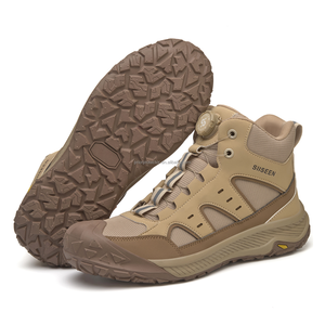 Chaussures <span class=keywords><strong>de</strong></span> <span class=keywords><strong>sécurité</strong></span> unisexes légères, respirantes, à embout d'acier, hautes, <span class=keywords><strong>sans</strong></span> <span class=keywords><strong>lacets</strong></span>, antidérapantes pour travaux <span class=keywords><strong>de</strong></span> construction - Product Image 3