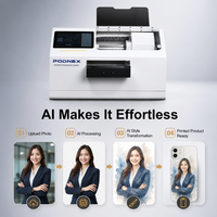 Impresora Digital Automática de Inyección de Tinta UV CMYK Todo en Uno PodNEX A3 DX7, 2400 DPI, para Carcasas de Plástico para Teléfonos/AirPods y Ropa