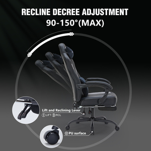 Hot Sale Multi Function Synthetic Leather High Back Gaming <strong>Chair</strong> Recliner Custom Logo Option Revolving Seat 4-Stage Gas Lift - Product Image 5