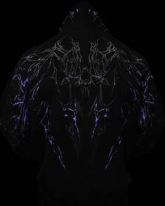 <span class=keywords><strong>Felpa</strong></span> <span class=keywords><strong>con</strong></span> Cappuccio <span class=keywords><strong>Nera</strong></span> Gotica da Uomo King Mcgreen Star <span class=keywords><strong>con</strong></span> Zip, Stampa <span class=keywords><strong>Teschio</strong></span>, Vestibilità Ampia, Maniche Lunghe, Casual Streetwear - Product Image 6